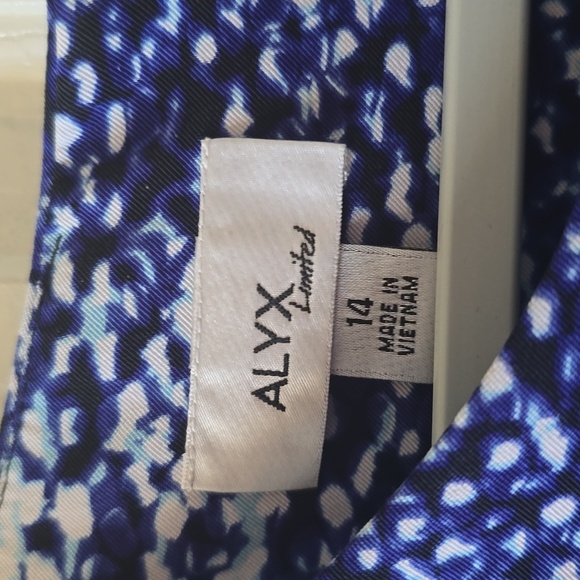 ALYX LIMITED BRAND WOMEN'S BLUE & WHITE SLEEVELESS SUMMER DRESS SIZE 14 - Picture 6 of 14